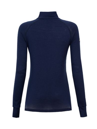 Bilde av WoolLand Rena Half Zip Baselayer Top Blue Ink